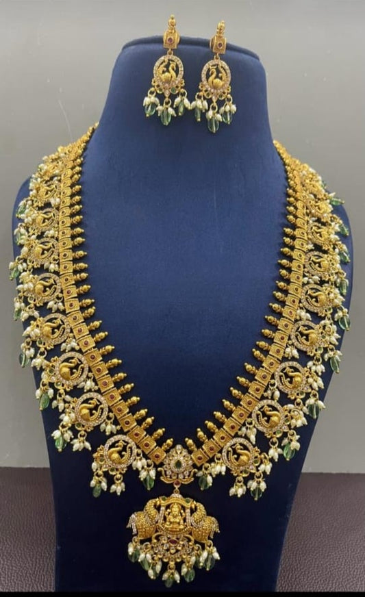 Nakshi Guttapusalu with Peacock Design