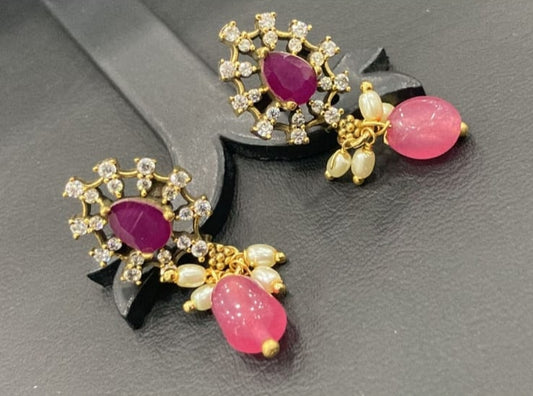 Beautiful✨✨ Earrings with Crystal Bead