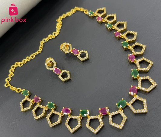 Zircon Necklace with Beautiful✨✨ Design