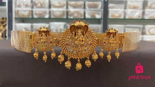 Nakshi Waist Belt with Ganesh Idol