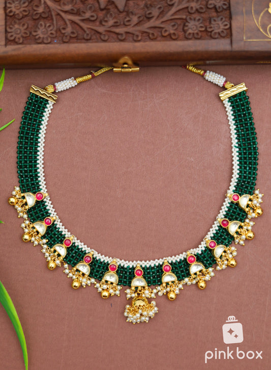 Gold Design JADAU Choker Necklace
